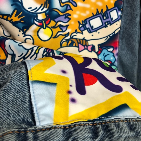 Nickelodeon Rugrats Graphic Denim Jean Jacket NWT - Picture 12 of 13